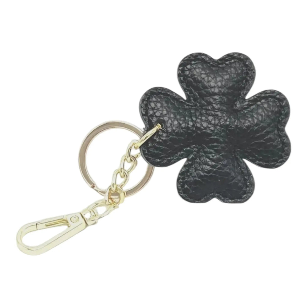 LEATHER CLOVER HANDBAG CHARM