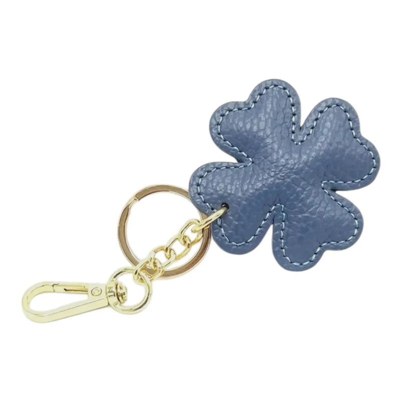 LEATHER CLOVER HANDBAG CHARM