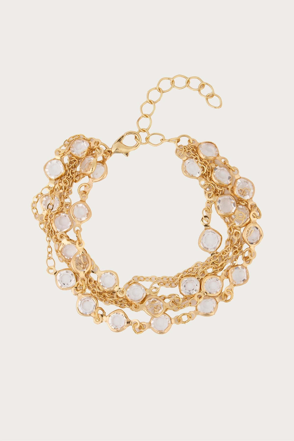 SAACHI glass multi-layer metal bracelet with intricate design and layered style, displayed on a neutral background.