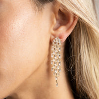 Pendiente colgante de circonita cúbica Astrid