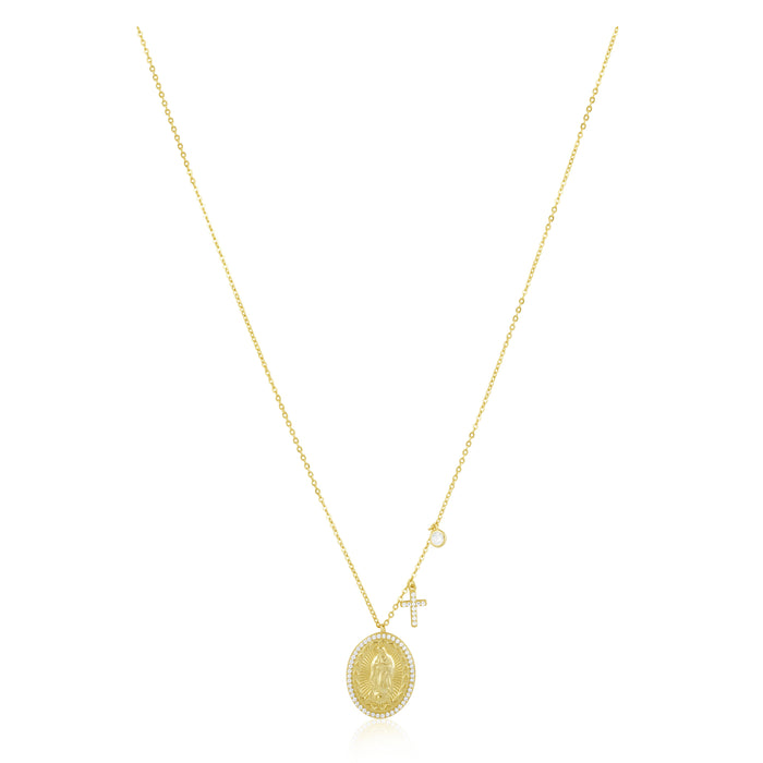 Virgin Mary Pendant Necklace