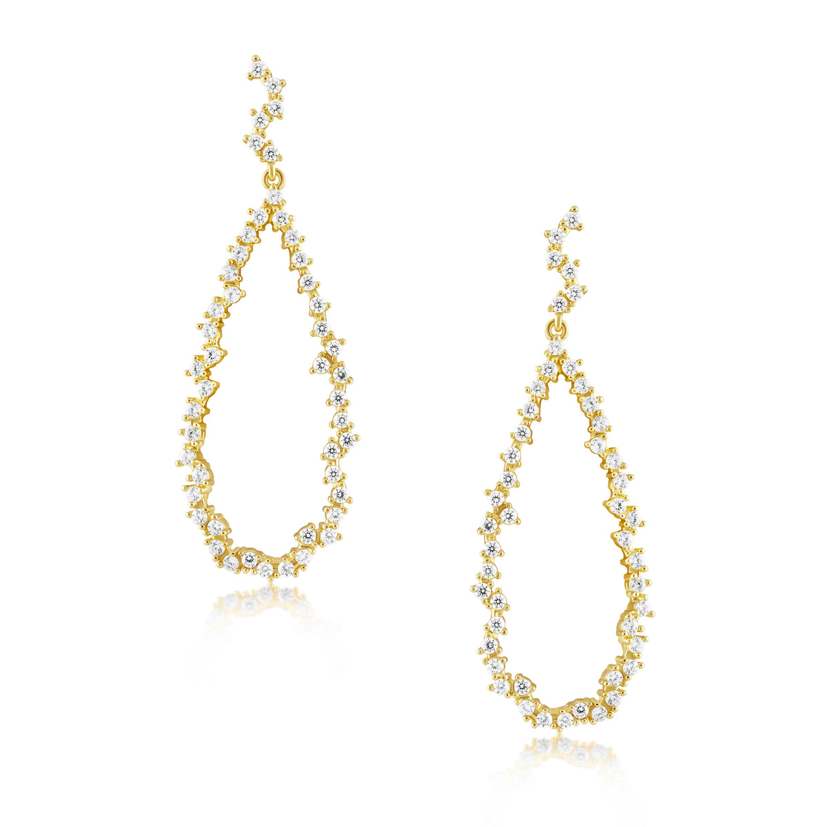 Jennifer Pave Drop Earring