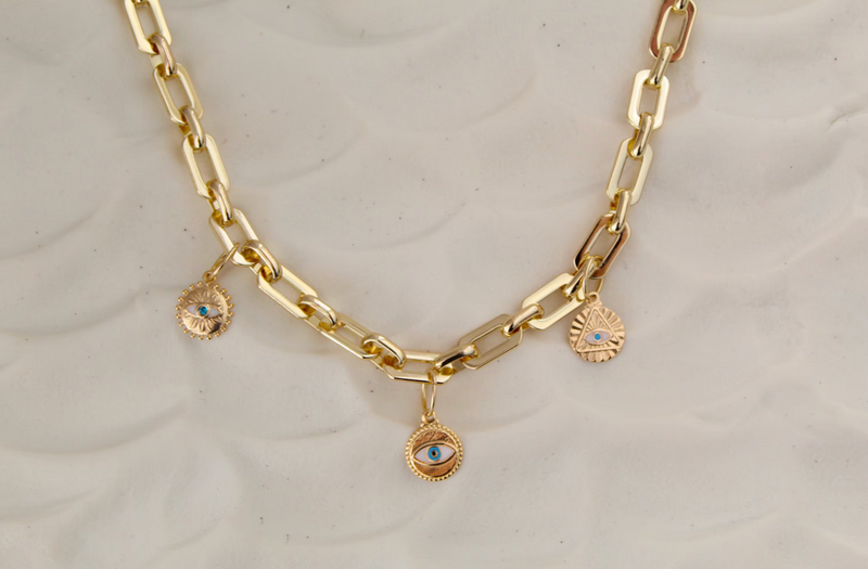 Gold Coin Medallion Necklace