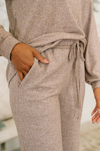 Seasonal Snooze Top and Bottom Set in Brown