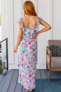 She Sells Sea Shells Maxi Dress by Ave Shops, featuring a flowing fabric with shell patterns and a stylish sleeveless design.