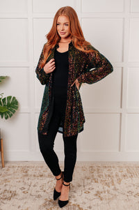 Shimmering Splendor Sequin Shirt Dress