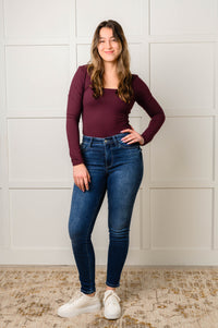 Skylar Mid Rise Thermal Vintage Skinny Jean