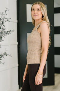 Camiseta sin mangas de jacquard floral Smokey Fleur