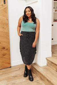 Light aqua Stay Easy tank top by Ave Shops, casual blouse with sleeveless design and soft fabric for comfortable wear.