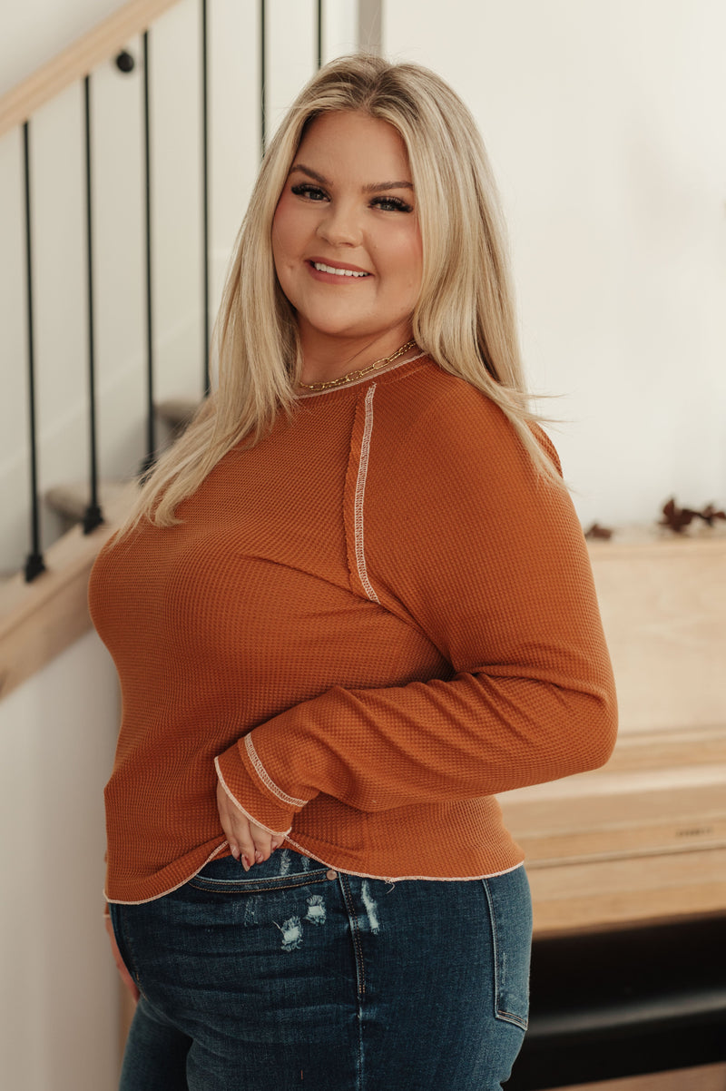 Top de punto gofre Stitch In Time