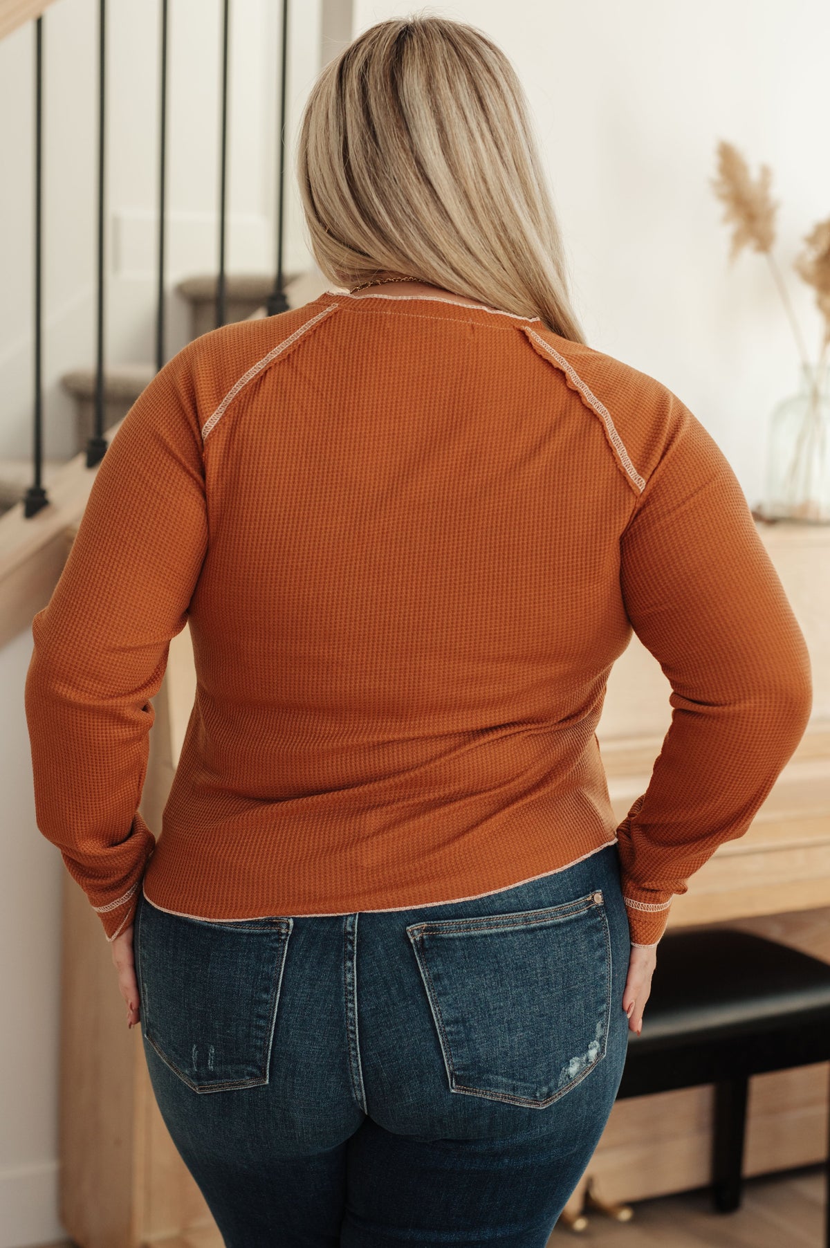 Top de punto gofre Stitch In Time