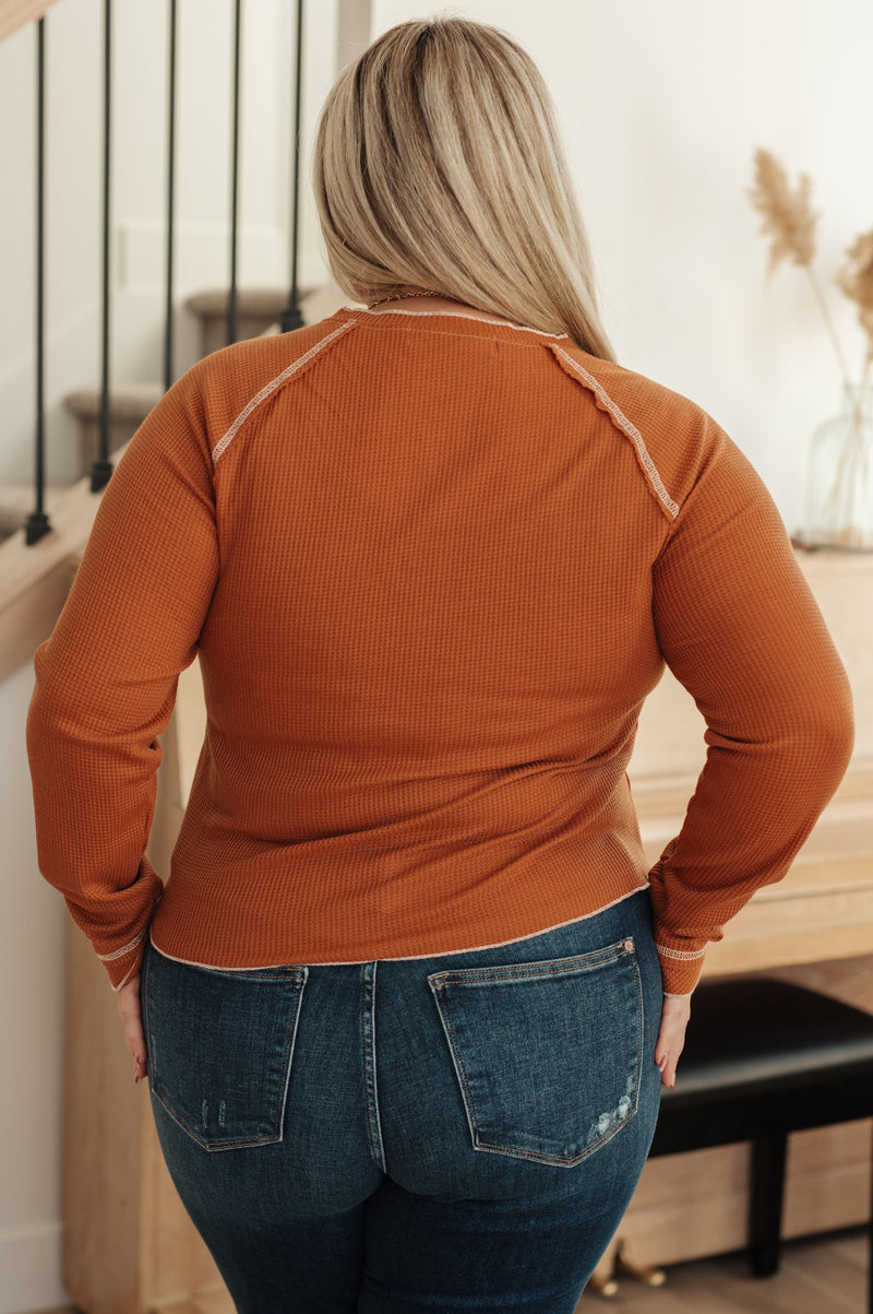 Top de punto gofre Stitch In Time