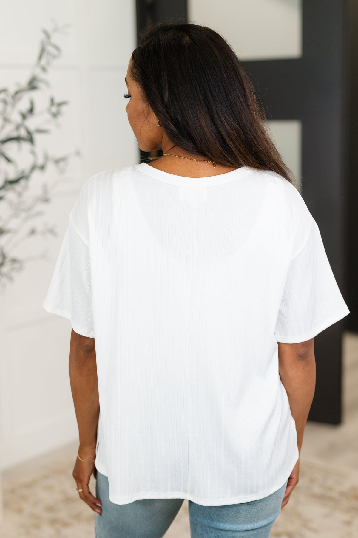 Take It Easy Slouchy Tee in Ivory
