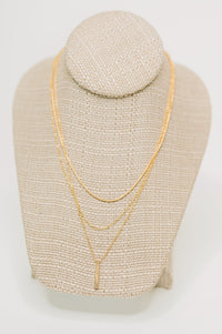 Conjunto de collar en capas Signature Set en oro