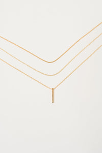 Conjunto de collar en capas Signature Set en oro