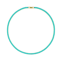Karla Tennis Necklace - Turquoise