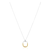 Two Tone Eternity Necklace