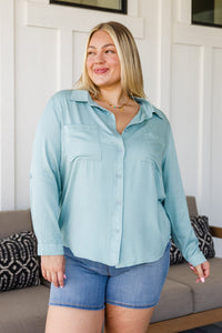 Unwavering Confidence Blouse in Light Blue