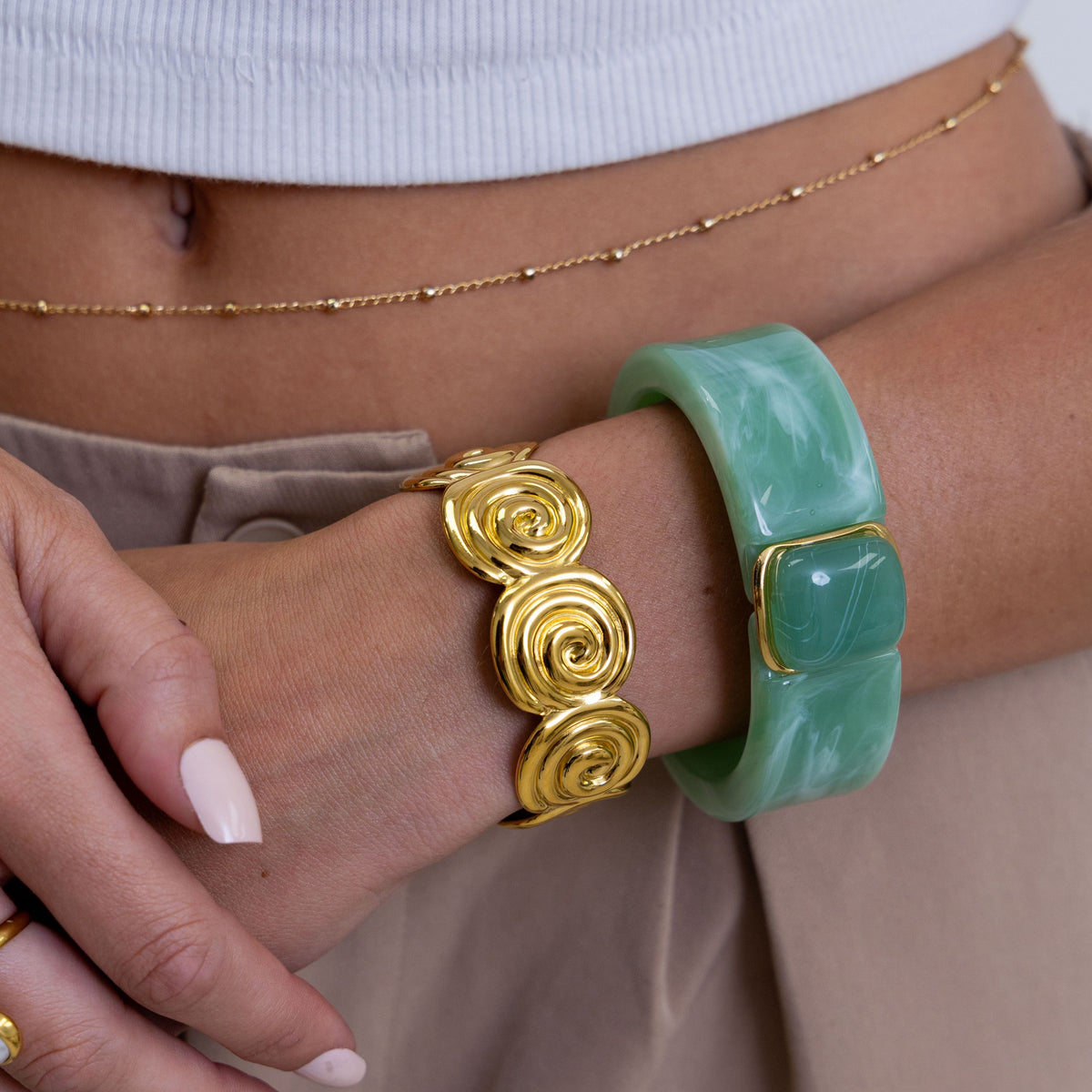 Izzy Swirl Cuff - The GlamBox Jewels Boutique