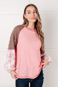 Blusa con bloques de color florales Walk for Miles