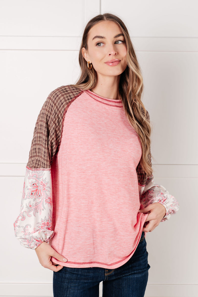 Blusa con bloques de color florales Walk for Miles