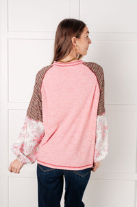 Blusa con bloques de color florales Walk for Miles