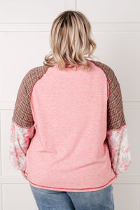 Blusa con bloques de color florales Walk for Miles