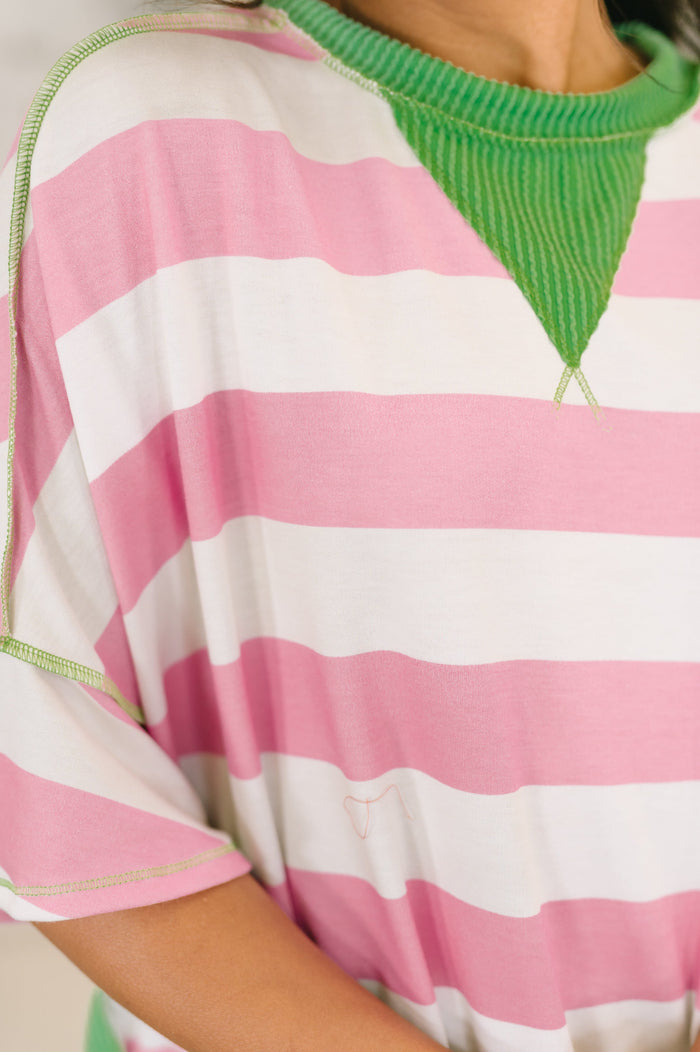 Relaxed fit blouse with contrast trim from Ave Shops, featuring a casual design and soft fabric, perfect for everyday wear.