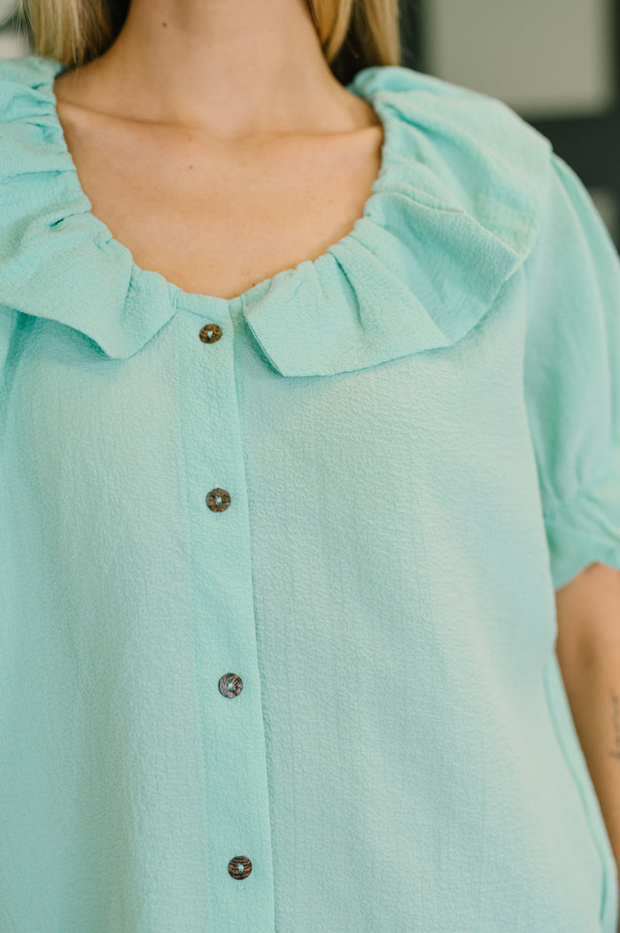 Wherever the Wind Blows Balloon Sleeve Blouse - The GlamBox Jewels Boutique