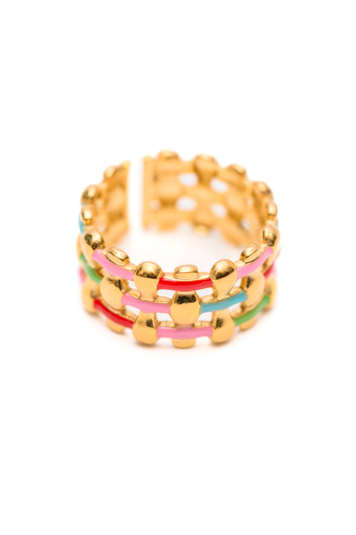 Woven in Color Ring