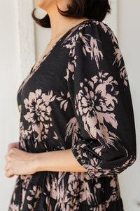 V-neck floral blouse from Ave Shops featuring a vibrant floral pattern, lightweight fabric, and a relaxed fit.