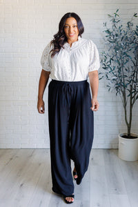 Blusa de encaje con ojales Te lo haré saber