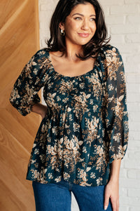 Blusa de cuello cuadrado New Beginnings