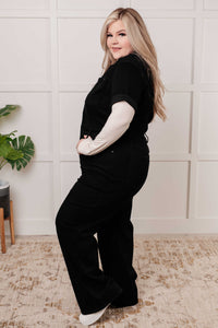 Mono vaquero con top de control de manga corta Tilda