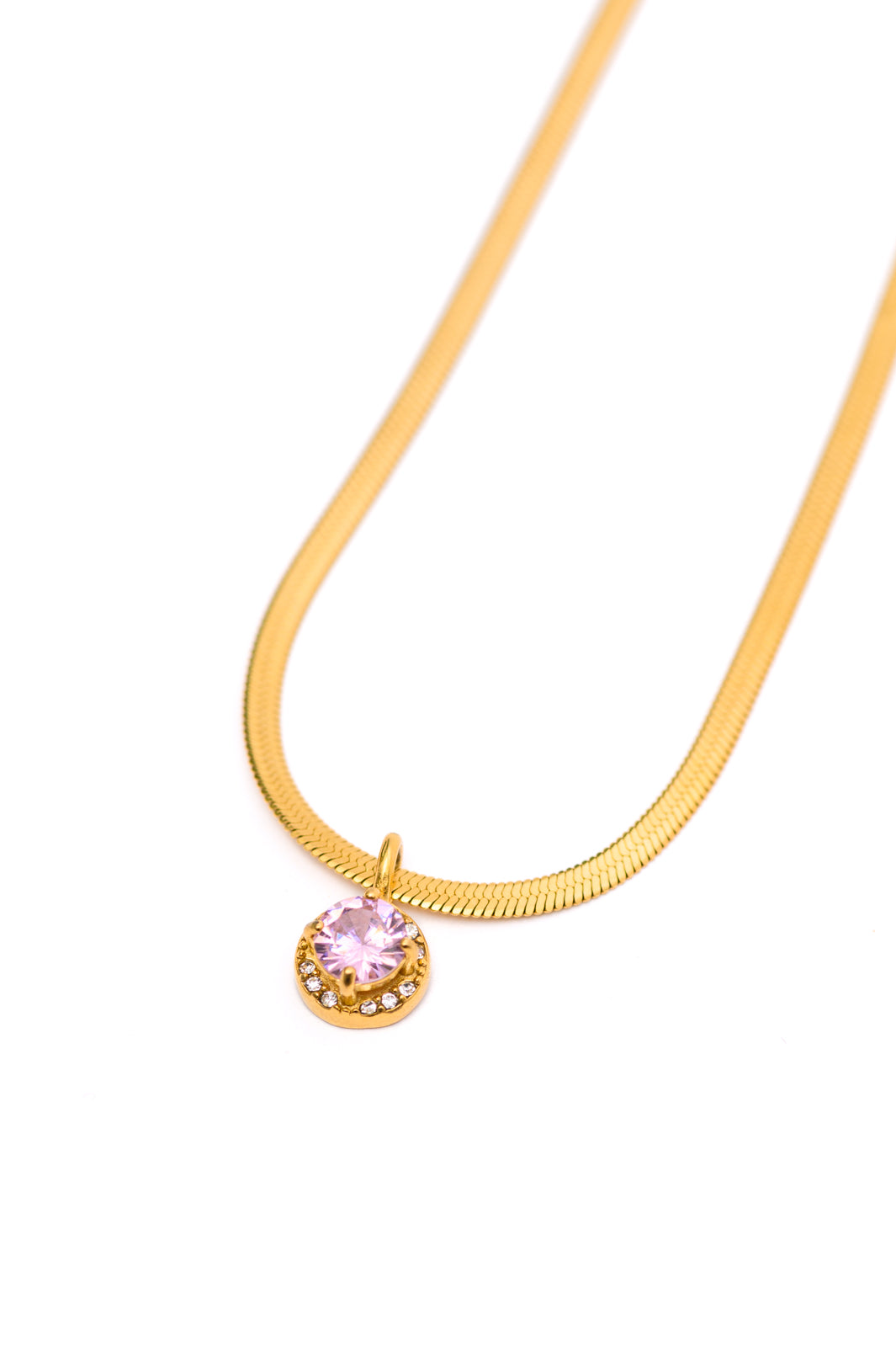 Collar chapado en oro rosa Here to Shine
