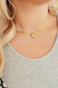 Collar chapado en oro rosa Here to Shine