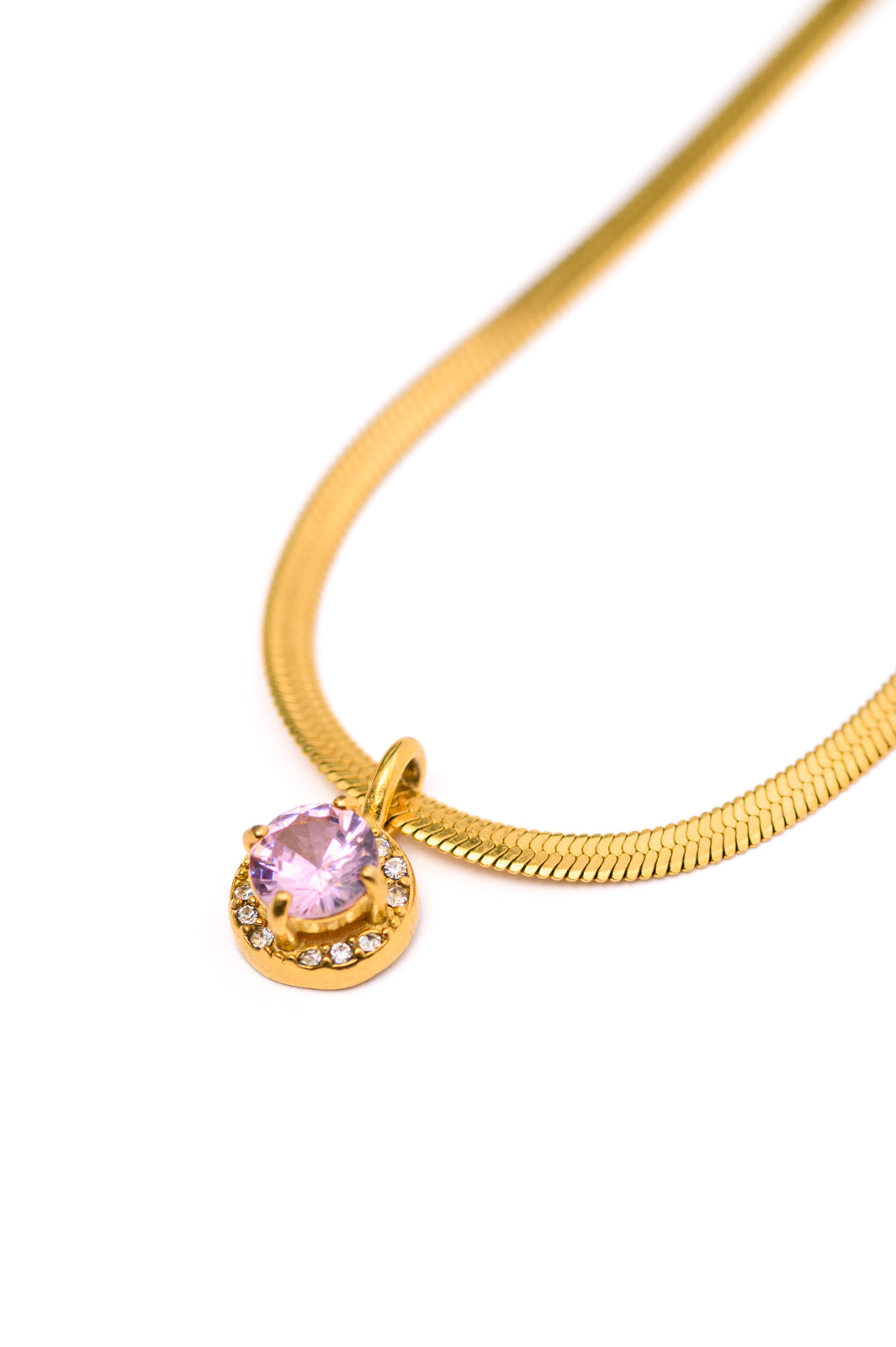 Collar chapado en oro rosa Here to Shine