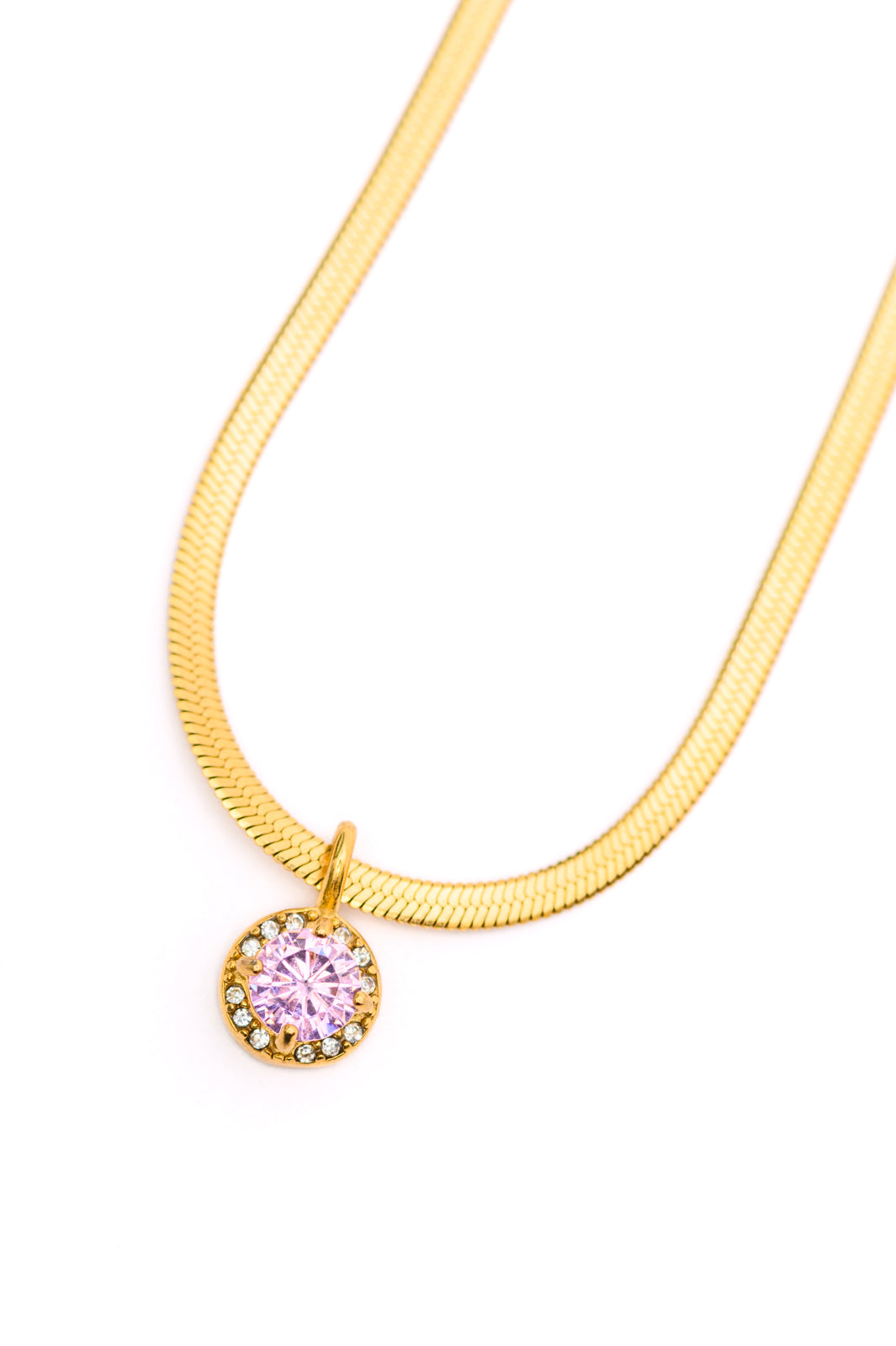 Collar chapado en oro rosa Here to Shine