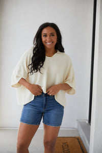 Brianna - Top corto cuadrado