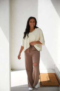 Brianna - Top corto cuadrado