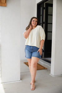 Brianna - Top corto cuadrado