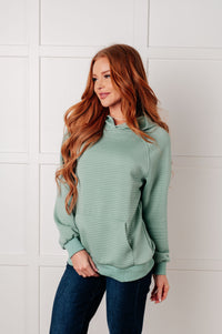 Sudadera con capucha texturizada Crosswalk en verde