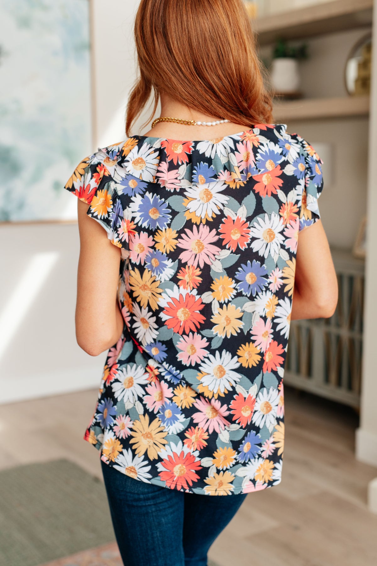Top floral Flower Power