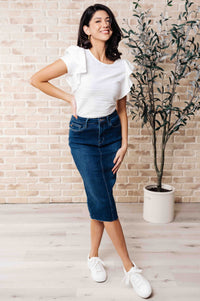 Blusa con mangas con volantes de Highest Praise