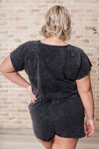 Conjunto corto con lavado mineral Back to Reality