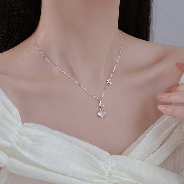 Sterling silver pendant necklace featuring a sleek design, made by Trendsi, perfect for elegant jewelry collection.