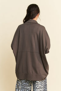 Dolman Long Sleeve Open Front Jacket