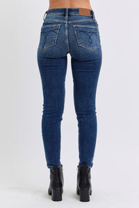 Mid-Rise Waist Skinny Jeans with Thermal Lining