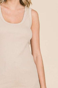 Culture Code Ribbed Scoop Neck Tank