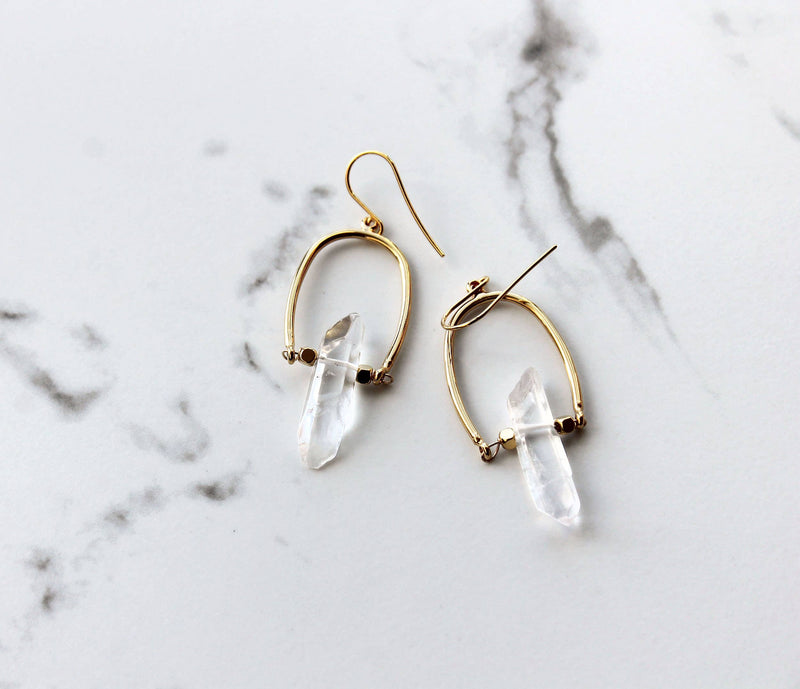 Crystal Horseshoe Earrings
